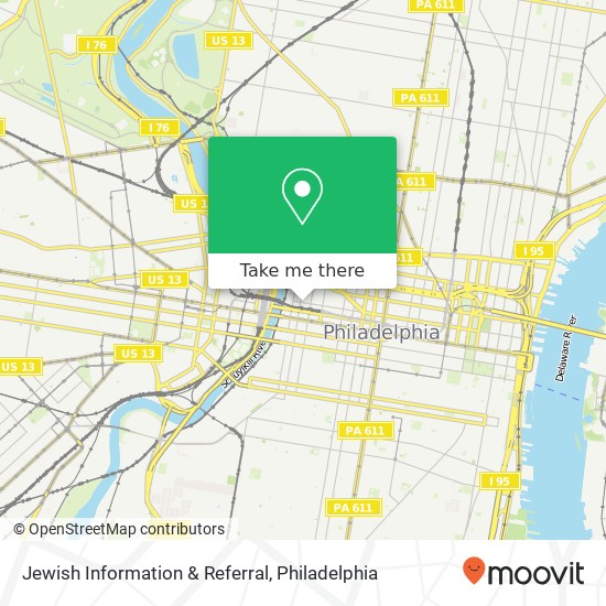 Mapa de Jewish Information & Referral