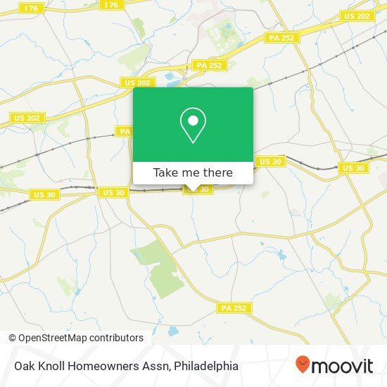 Oak Knoll Homeowners Assn map