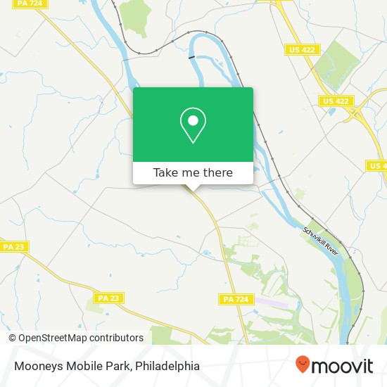 Mooneys Mobile Park map