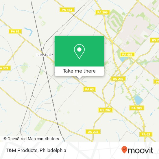 T&M Products map