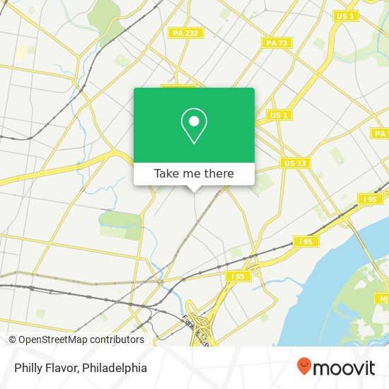 Mapa de Philly Flavor