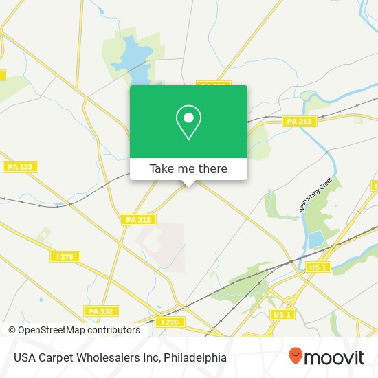 Mapa de USA Carpet Wholesalers Inc