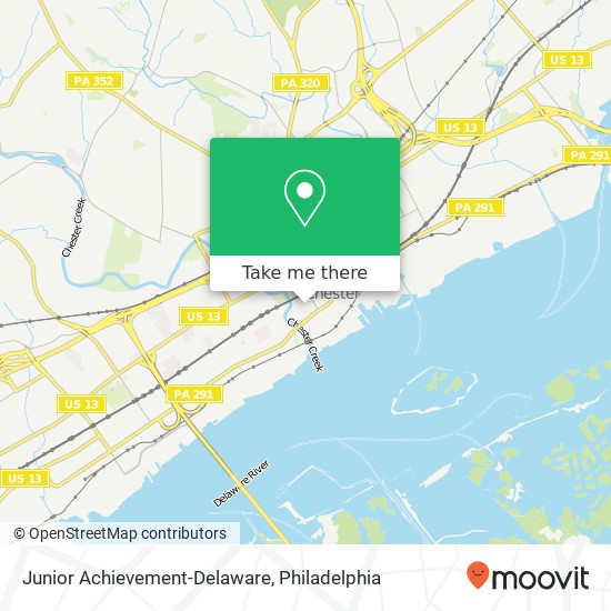 Junior Achievement-Delaware map