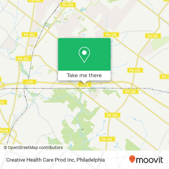 Creative Health Care Prod Inc map
