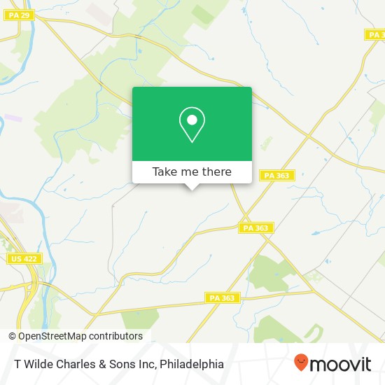 Mapa de T Wilde Charles & Sons Inc