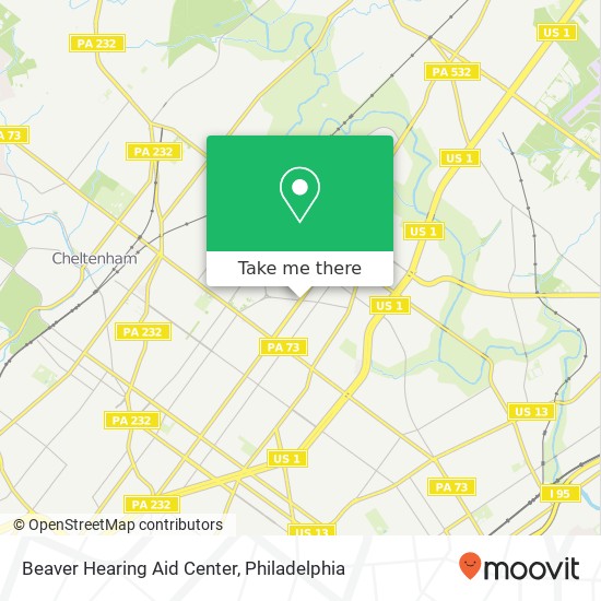 Beaver Hearing Aid Center map