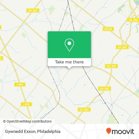 Mapa de Gywnedd Exxon