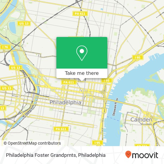 Philadelphia Foster Grandprnts map