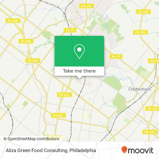 Mapa de Aliza Green Food Consulting