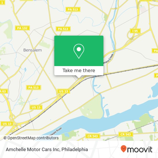 Mapa de Amchelle Motor Cars Inc