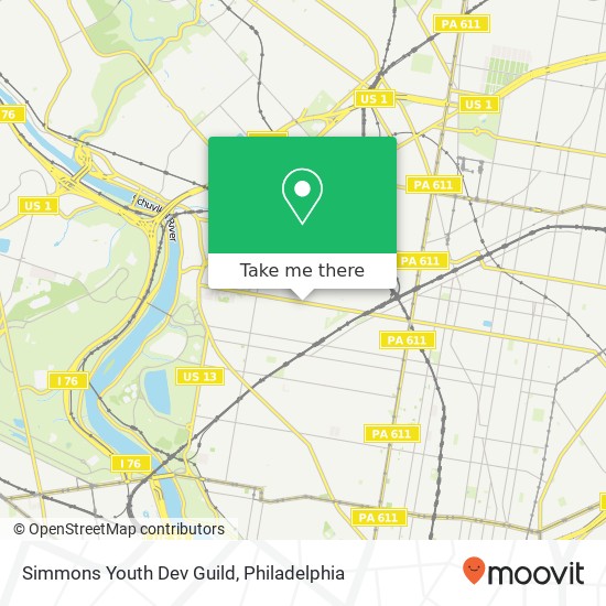 Simmons Youth Dev Guild map