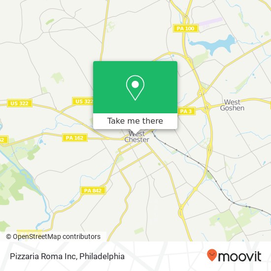 Mapa de Pizzaria Roma Inc