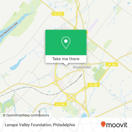 Lenape Valley Foundation map