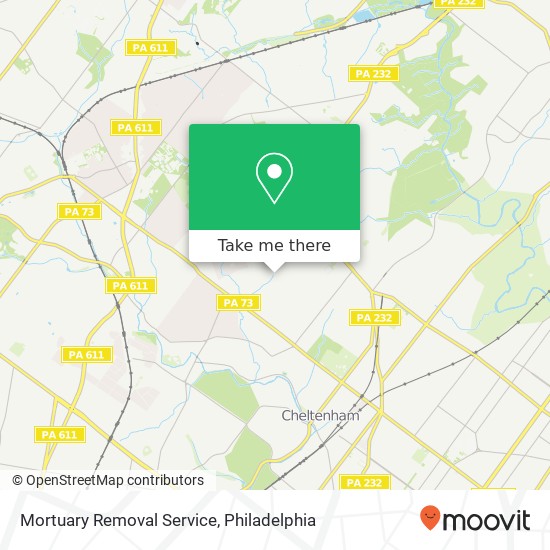 Mortuary Removal Service map