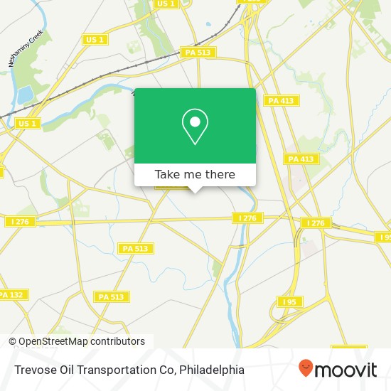 Trevose Oil Transportation Co map