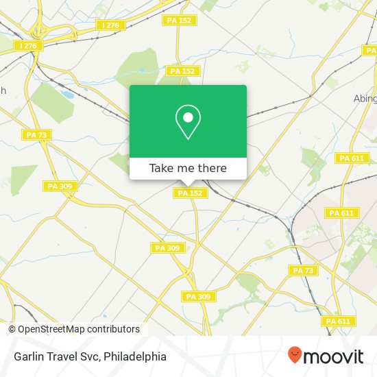 Garlin Travel Svc map