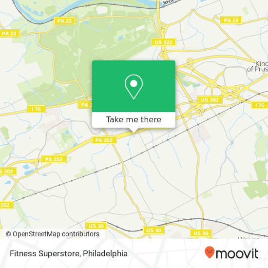 Mapa de Fitness Superstore