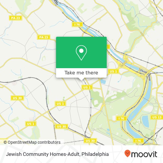 Jewish Community Homes-Adult map