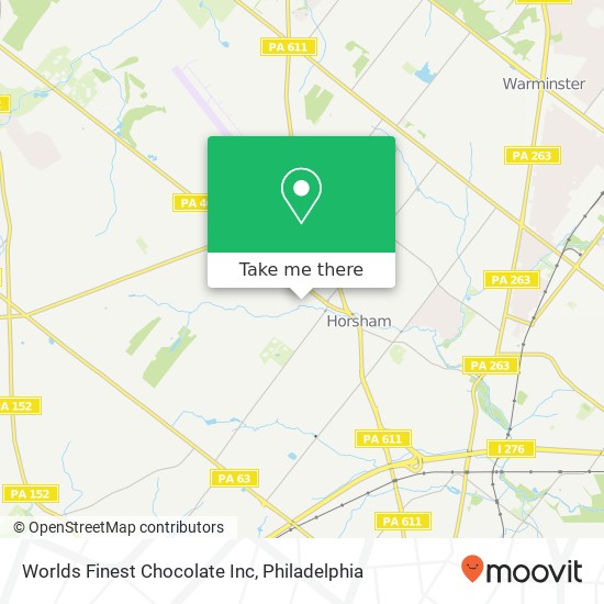 Worlds Finest Chocolate Inc map