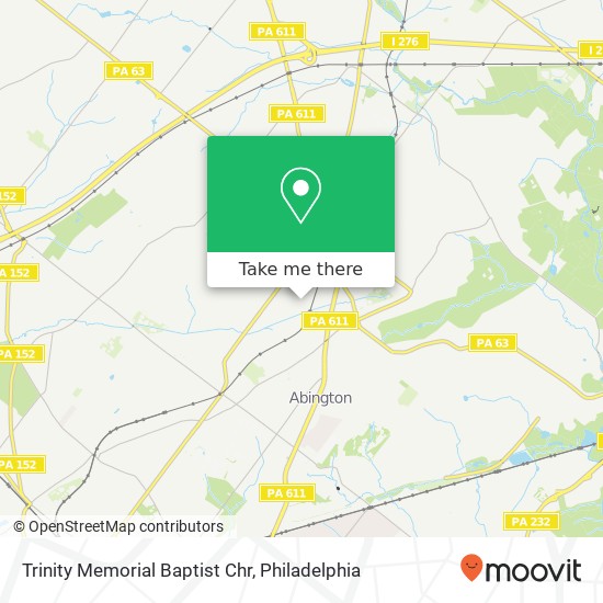 Trinity Memorial Baptist Chr map