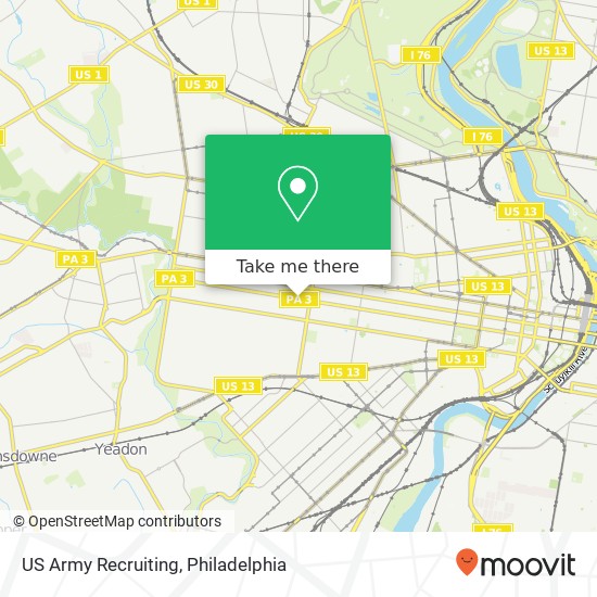 US Army Recruiting map