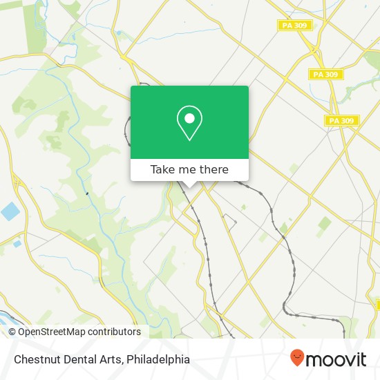 Chestnut Dental Arts map