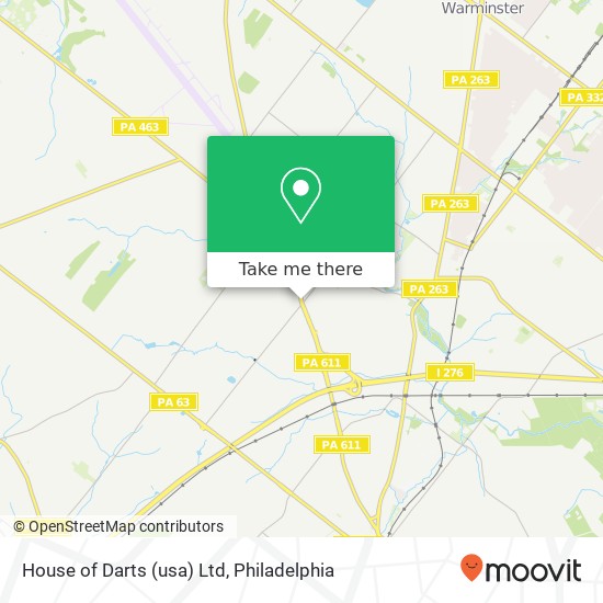 House of Darts (usa) Ltd map