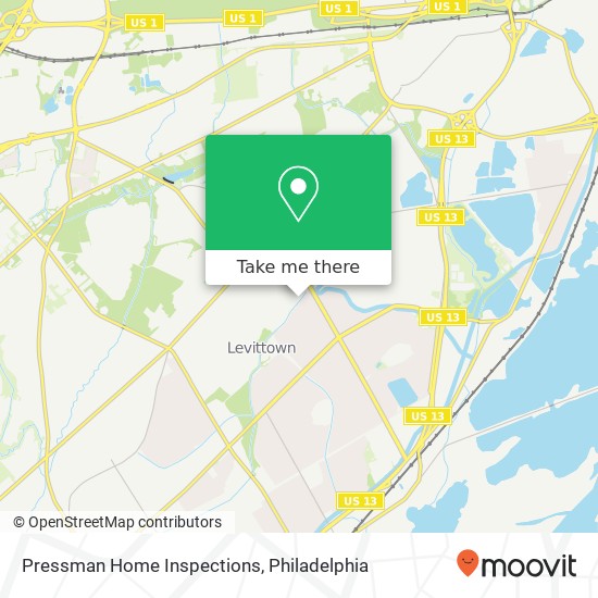 Mapa de Pressman Home Inspections