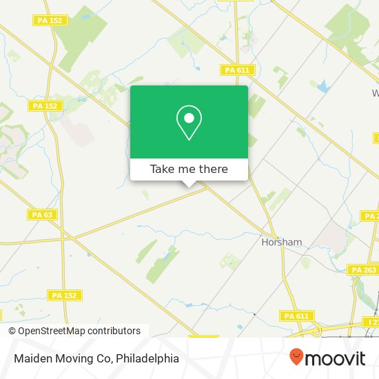 Mapa de Maiden Moving Co