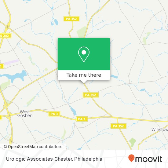 Mapa de Urologic Associates-Chester