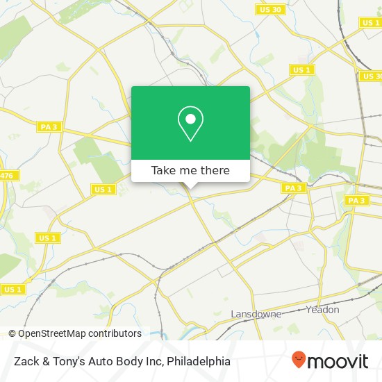 Zack & Tony's Auto Body Inc map