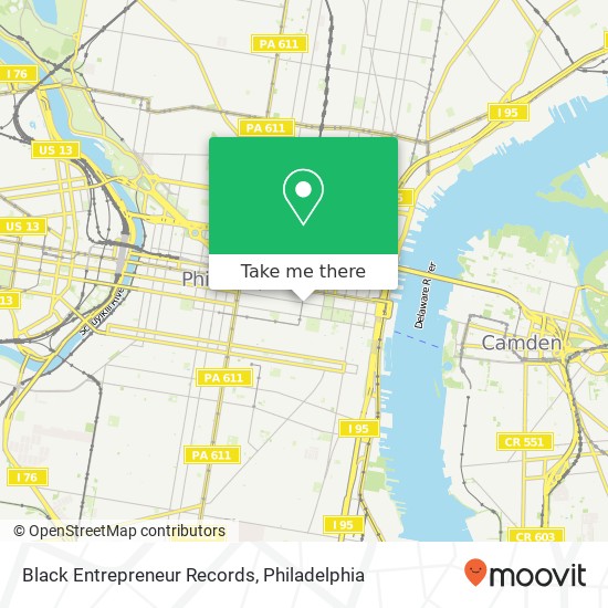 Black Entrepreneur Records map