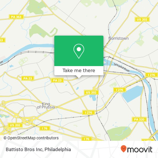 Battisto Bros Inc map