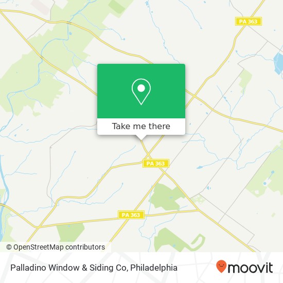 Palladino Window & Siding Co map