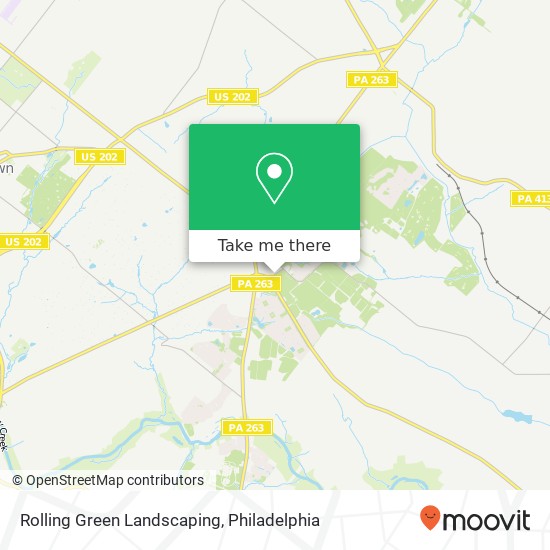 Rolling Green Landscaping map