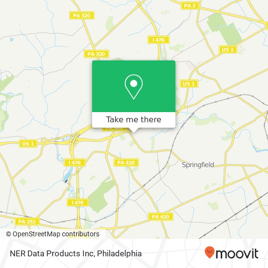 Mapa de NER Data Products Inc