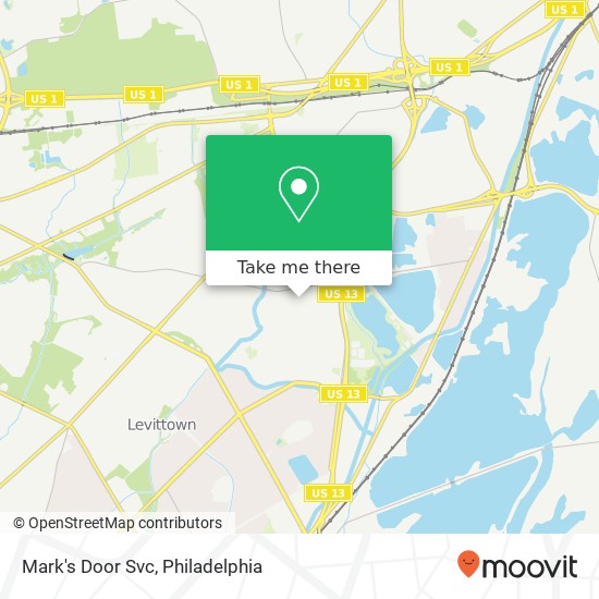 Mark's Door Svc map