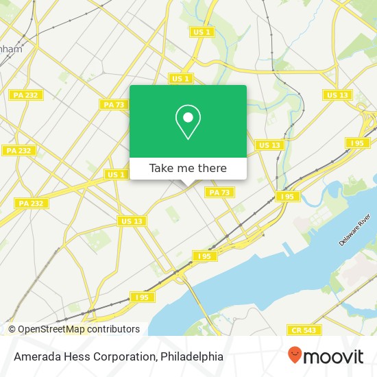 Amerada Hess Corporation map