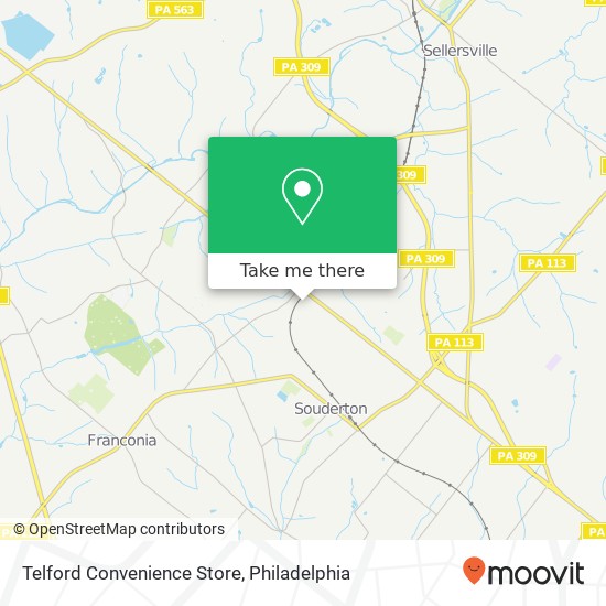 Mapa de Telford Convenience Store