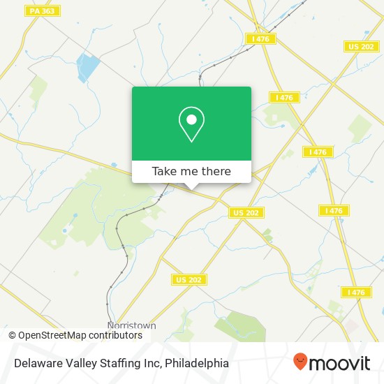 Mapa de Delaware Valley Staffing Inc