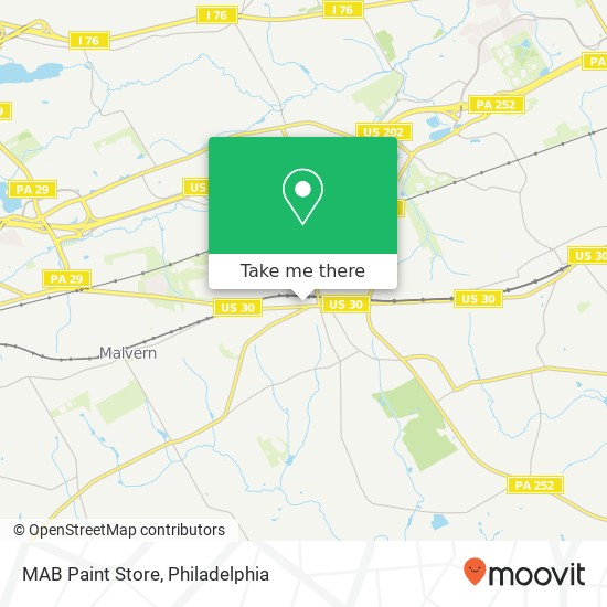 MAB Paint Store map