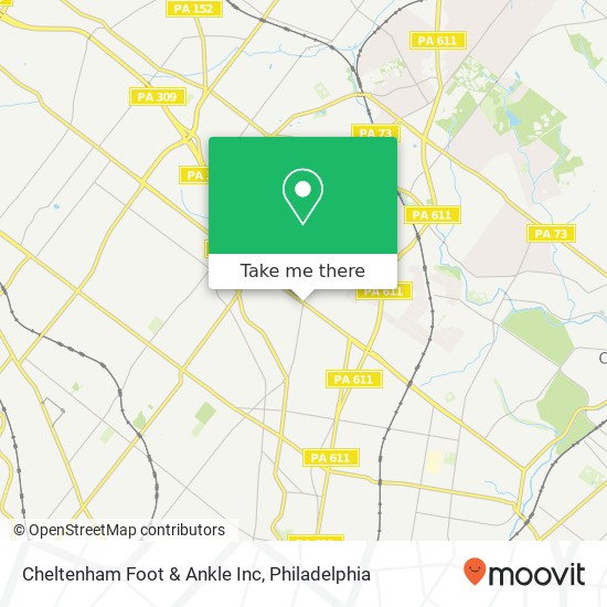 Mapa de Cheltenham Foot & Ankle Inc