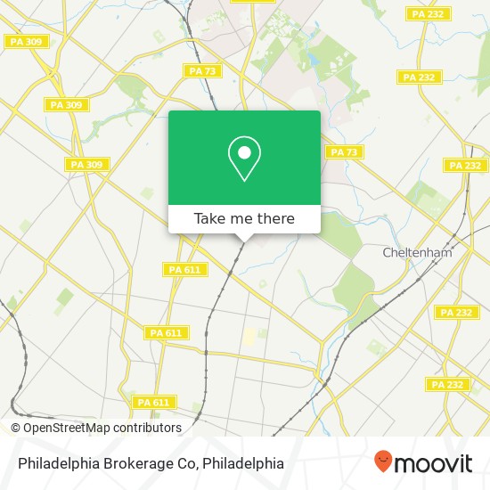 Mapa de Philadelphia Brokerage Co