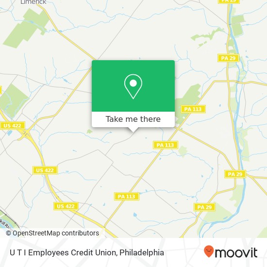 U T I Employees Credit Union map