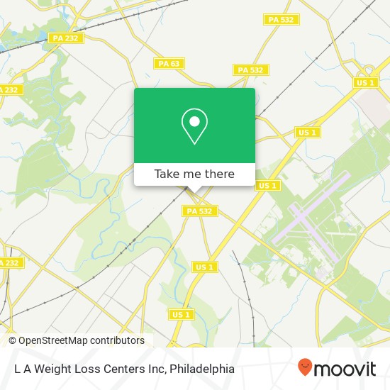 Mapa de L A Weight Loss Centers Inc