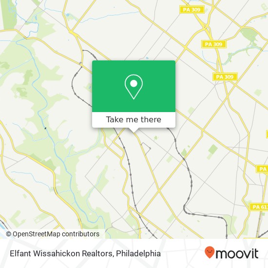 Elfant Wissahickon Realtors map