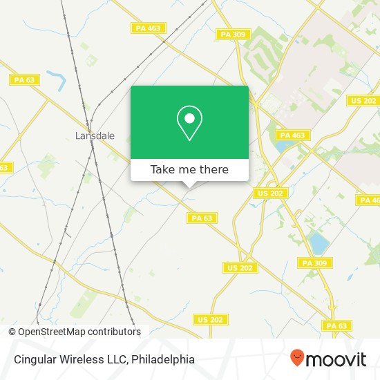 Mapa de Cingular Wireless LLC