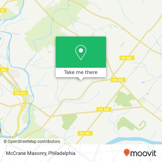 McCrane Masonry map