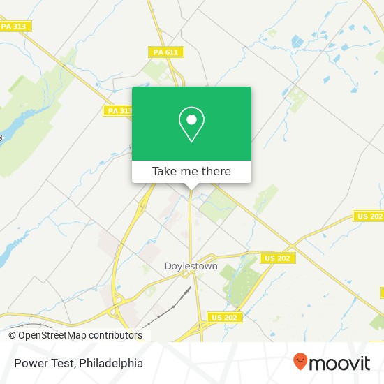 Power Test map