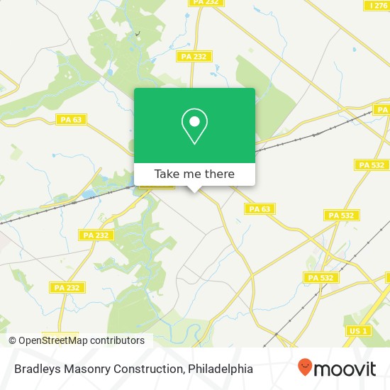 Bradleys Masonry Construction map